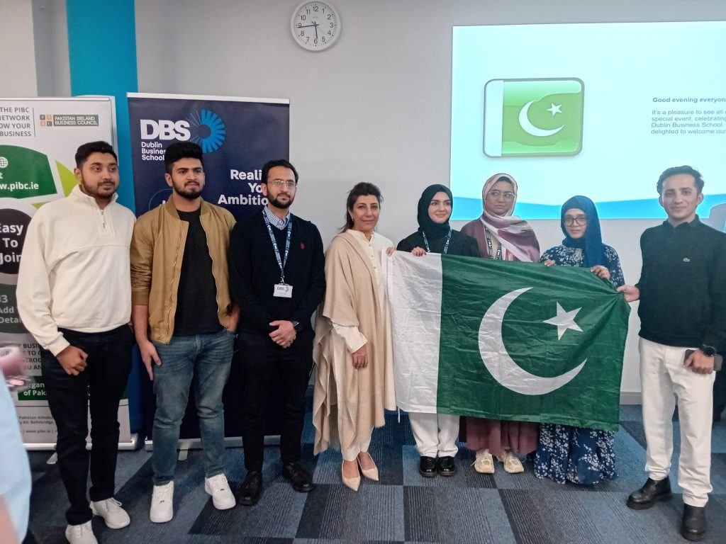 Ambassador Aisha Farooqui Welcomes Pakistani Students at Dublin Business School